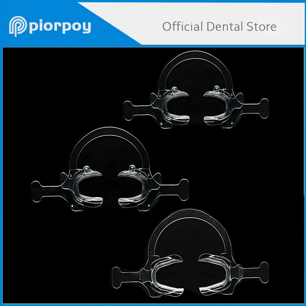 PIORPOY 1Pcs C Shape Cheek Lip Retractor Plastic Dental Mouth Opener Transparent Tooth Intraoral Lip Dentist Orthodontic Tool