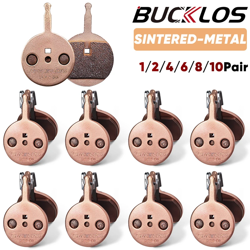 BUCKLOS Gesinterte Metall-MTB-Bremsbeläge für AVID BB5 Fahrrad Hydraulische Scheibenbremsbeläge Metallische Fahrradbremsbeläge Mountainbike-Teile