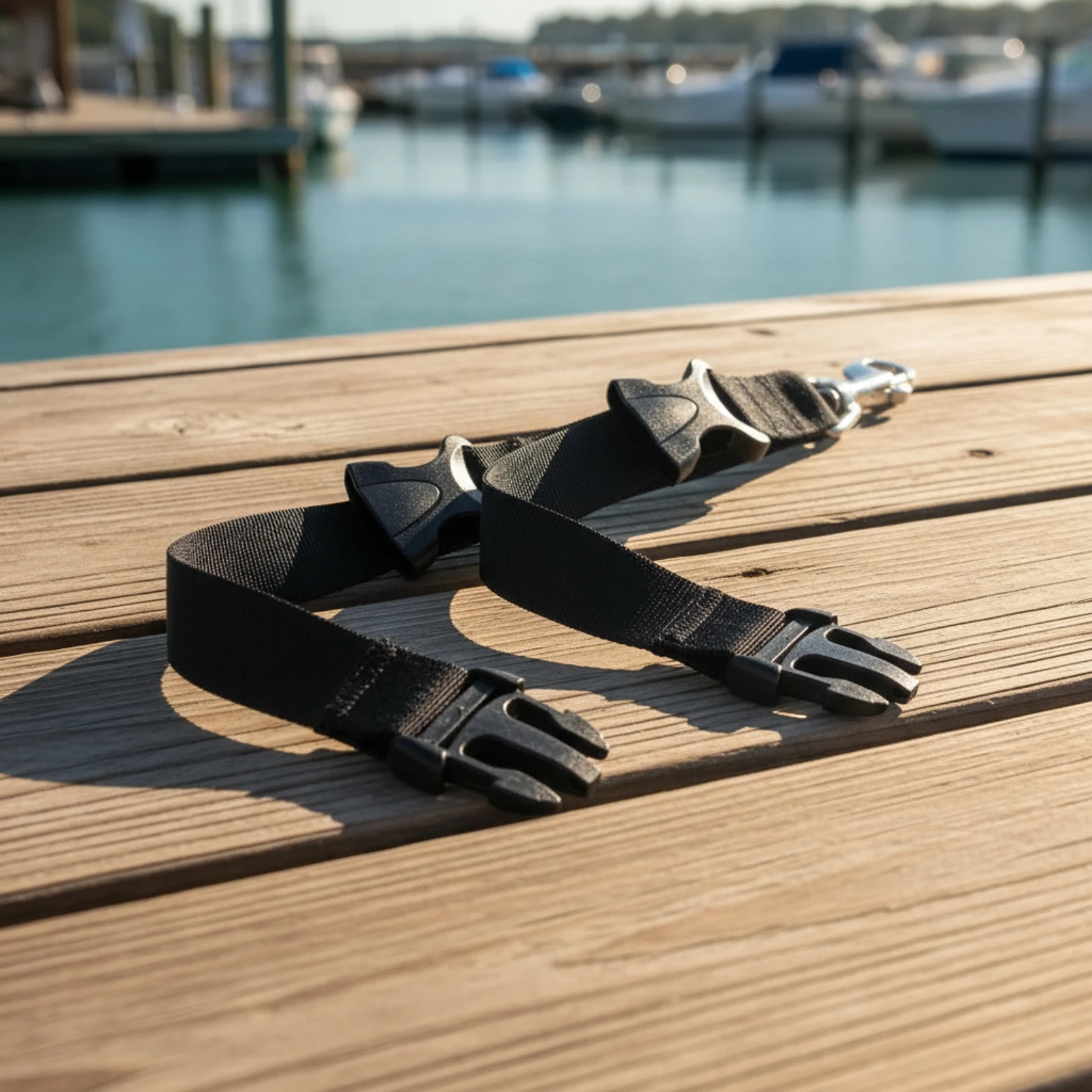 Scuba-Diving Quick-Release Strap Double-Stitched BCD Attachment Strap with Snap Hook for Snorkelers