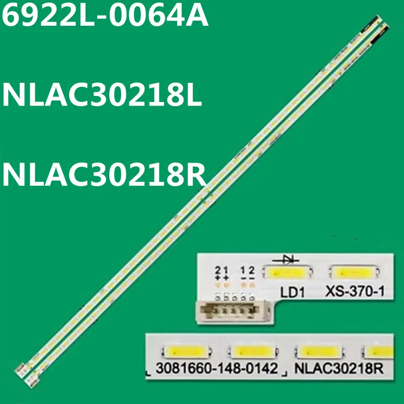 New 1kit=2pcs 466MM LED Strip 48lamps (6V) 6922L-0064A NLAC30223L NLAC30223R NLAC30218L NLAC30218R for KDL-42W800A KDL-42W807A