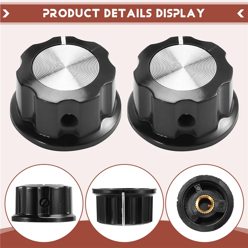 Fresh 30 Sets Of A03 Potentiometer Control Knobs And 0-100 Scale Plates Bakelite Knob Scale Plates Digital Potentiometer Set