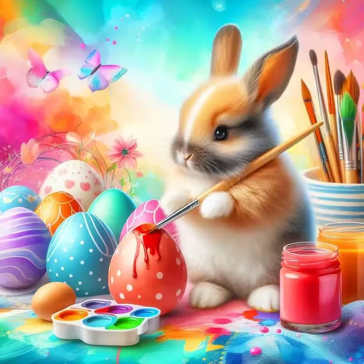 

CHENISTORY 5d DIY Full Diamond Embroidery Set Rabbit Diamond Painting With Square/Round Rhinestones Mosaic Animal Home Decor