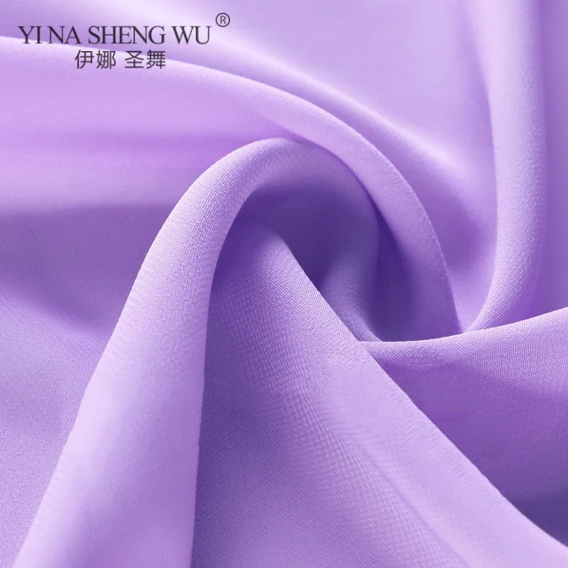 Ballet Practice Skirt Dance Gauze Skirt Adult One Piece Skirt Lacing Gray Purple Skirt Women Girl Dance Practice Accessory Skirt