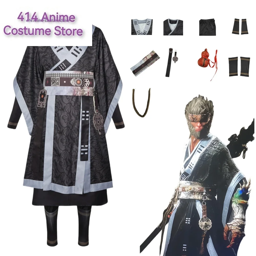 

Black Myth Cos Wukong Yin Yang Dharma robe Cosplay Anime The Destined One Adults Costume New Game Wukong Fancy Stage Costume