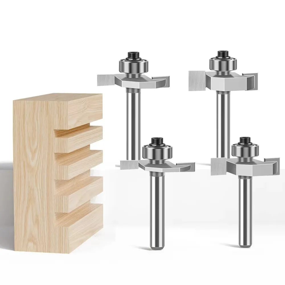 

1PC 1/2" 12.7MM Shank Milling Cutter Wood Carving T-Type Biscuit Joint Slot Cutter Jointing Slotting Router Bit Cutter Working