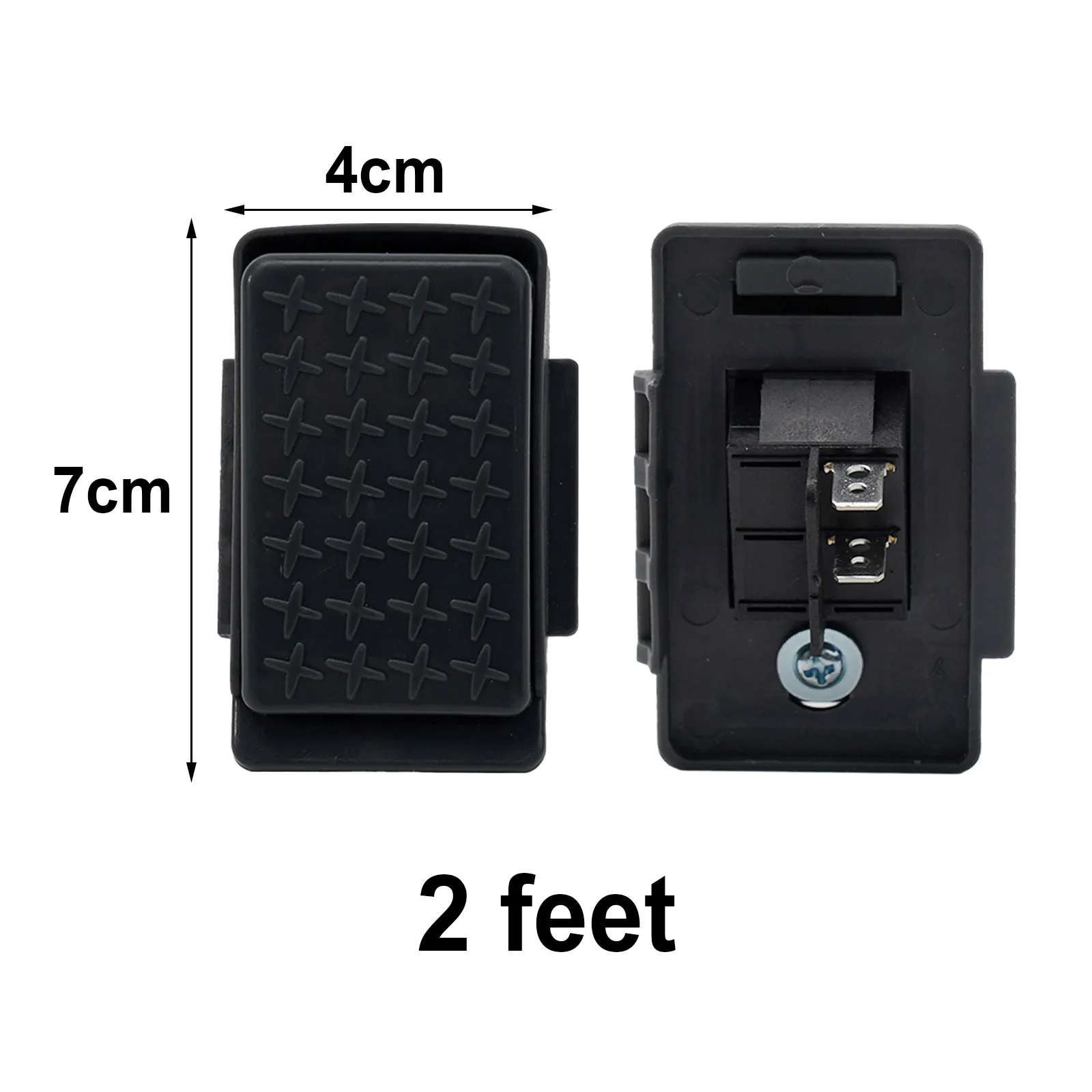 Brand New High Quality Switch Plastic + Metal 6V/12V Controllable 70x40mm Accelerator Automatic Reset Baby Car Pedal
