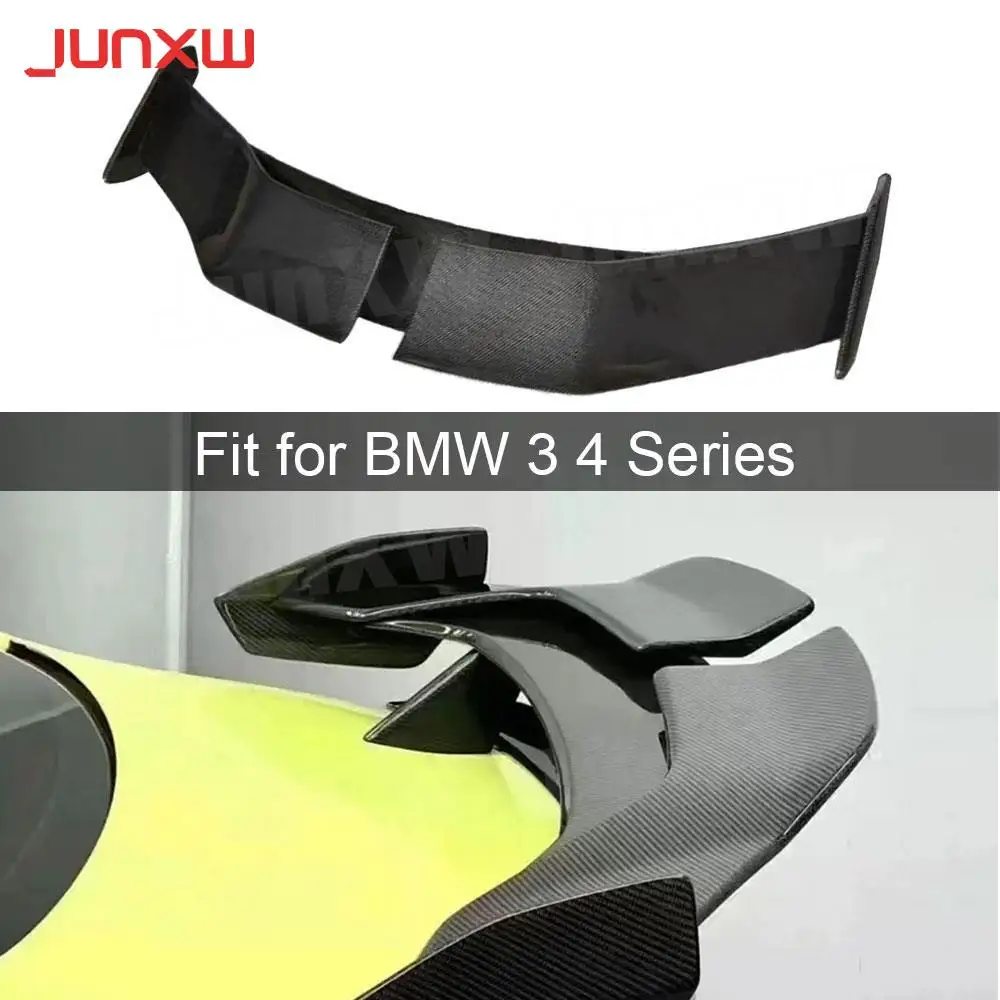 

Forged Carbon Fiber Car Rear Trunk Spoiler Wing for BMW 3 4 Series G80 M3 G82 M4 Rear Bumper Spoiler Trims FRP