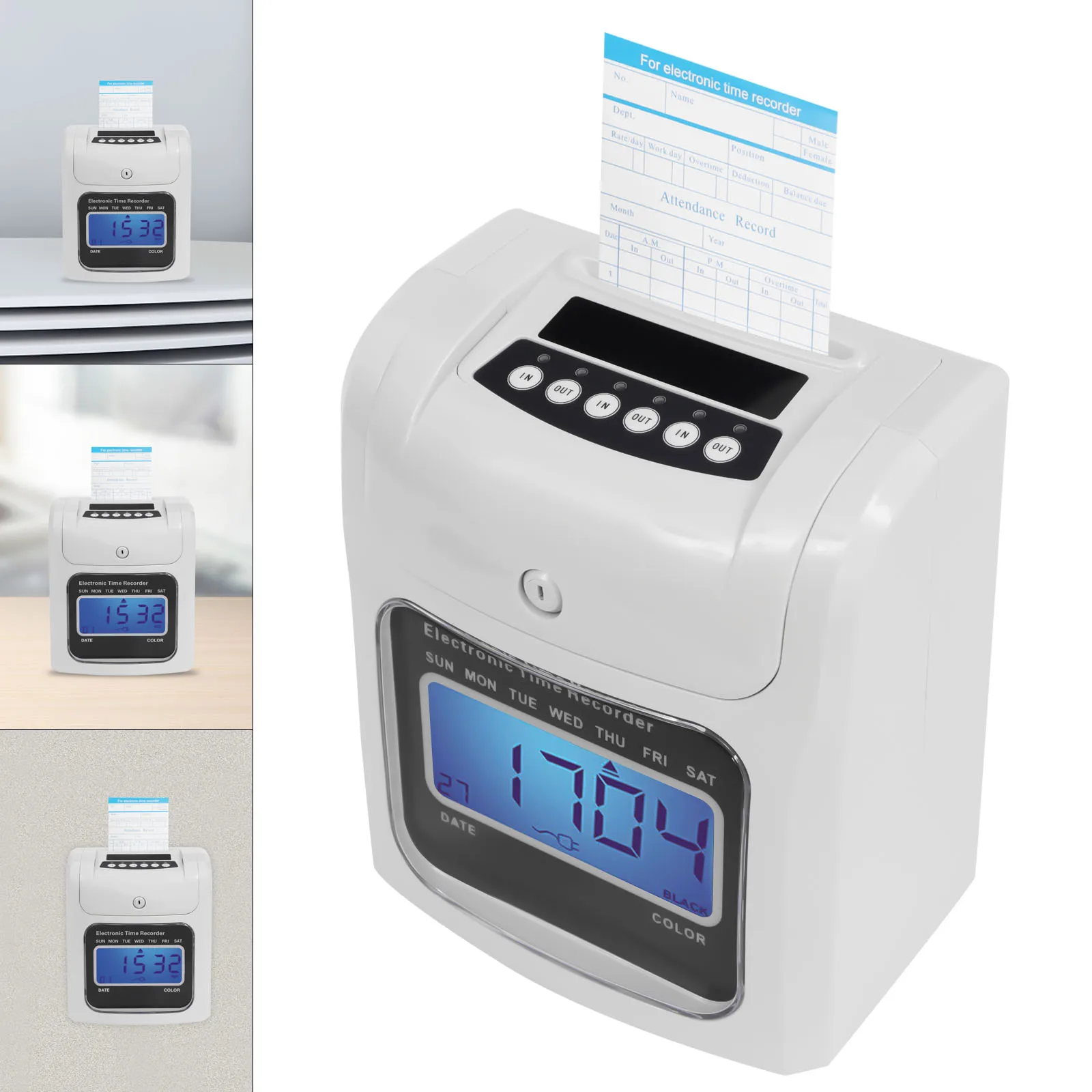 

Calculating Time Clock, Small Business Punch Pak, up to 50 Employees, Includes 50 Time Cards and 1 Security Key