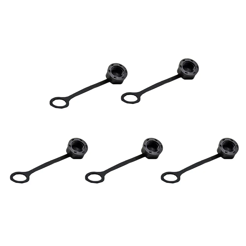 5Pcs M12 Panel Mount Male Dust Cap IP67 Waterproof Protective Plug For A Code 5Pin 8Pin 12Pin Sensor Connector Cover