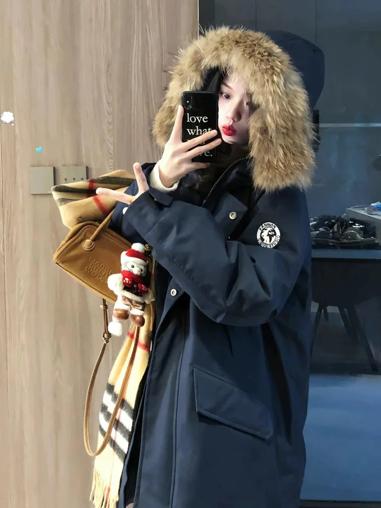 

Желтая женская зимняя парка с защитой от холода, с завязками на талии, свободного кроя, с пуховым наполнителем, стразами, в стиле атлетичный кэжуал, модная, с множеством карманов, для девушек