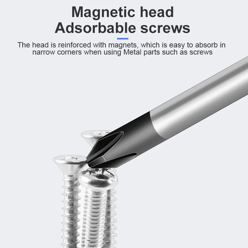 TOPFORZA 8 Pcs Magnetic Bits Screwdriver Set Home Appliance Repair Electrician Multi-tool Kit Slotted Phillips Screw Nuts Key