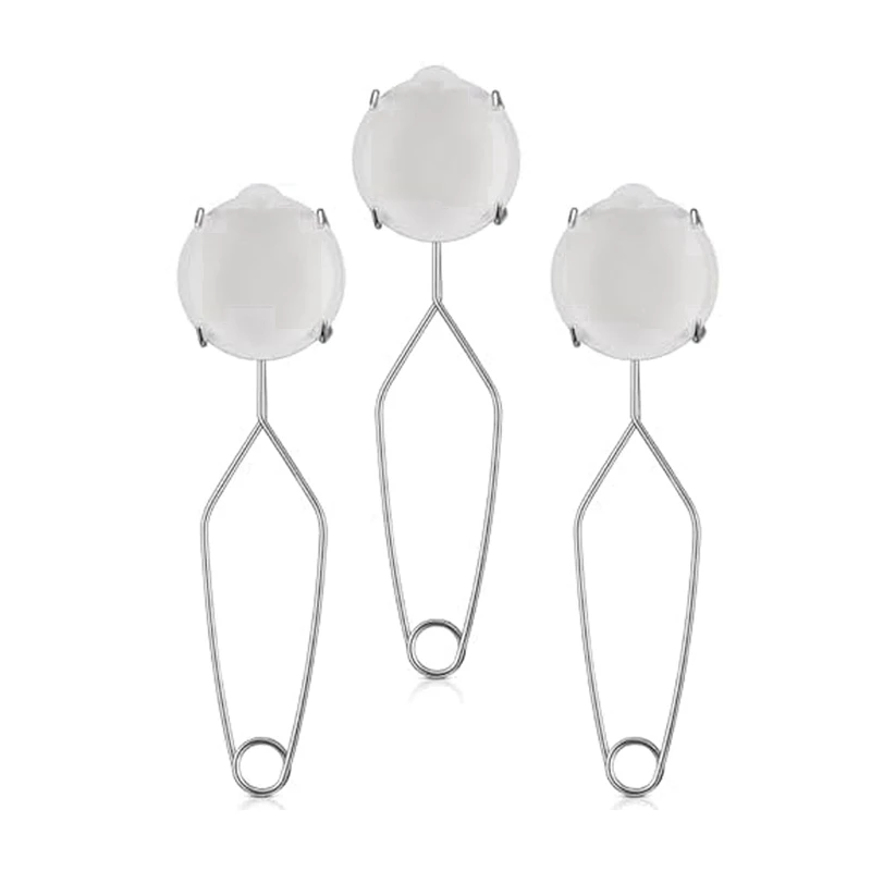 GTBL 3 Pcs Ceramic Quartz Crucible Dish Cup With Whip Tongs Handle Melting Gold Silver Copper Ceramic Crucible For Metal