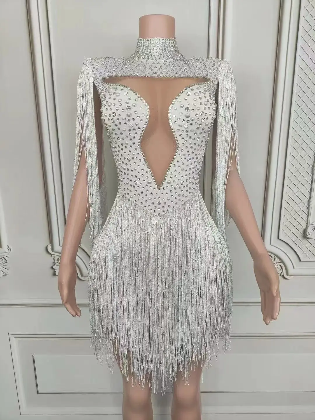 

Новый летний костюм с красной кисточкой для современного танца, сценическое шоу талантов, живая музыка, фестиваль, наряд для выступлений Y029