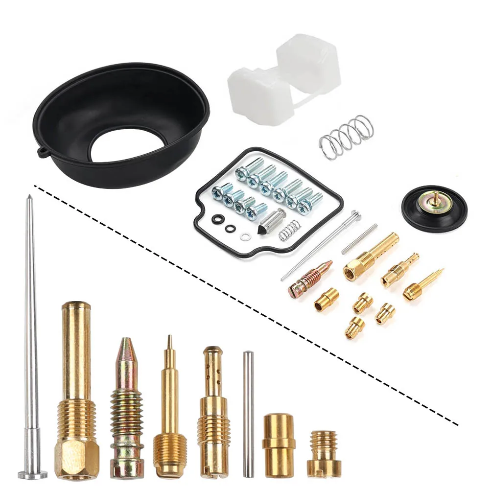 1Set Motorbike Carburetor Rebuild Kits Carb Repair For Honda NX650 1988-1994 XR650L 1993-2018 Brass