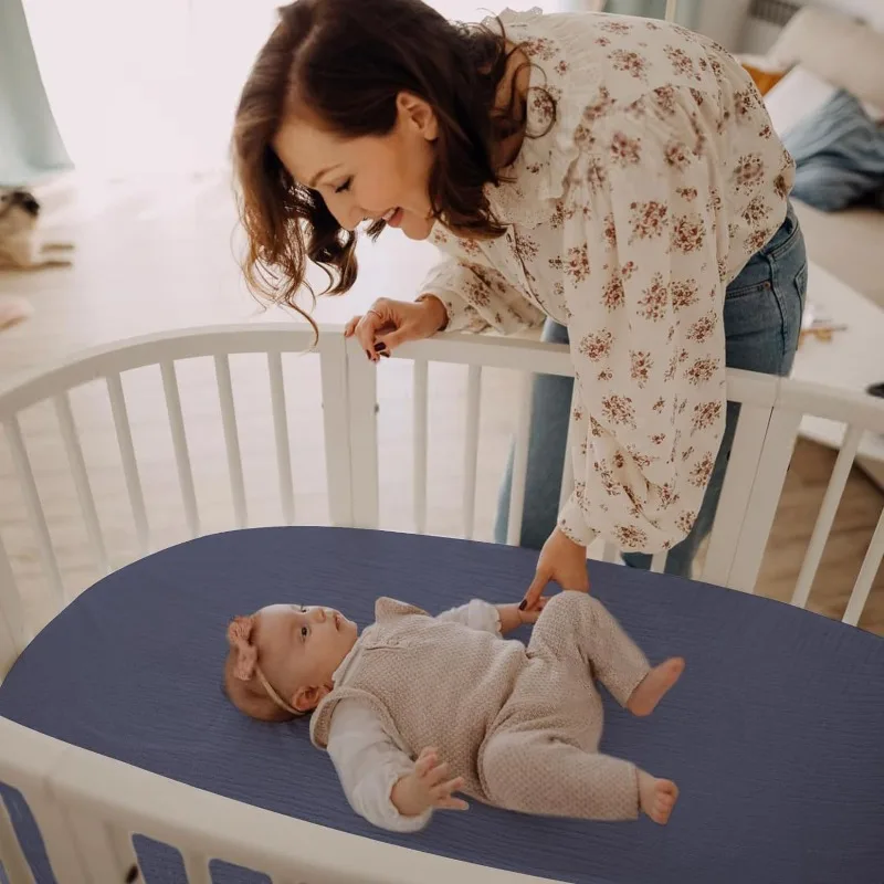 Комплект белья для малышей из 2 предметов, дышащая хлопковая пряжа, съемная простыня, моющийся наружный чехол, чехол для подушек