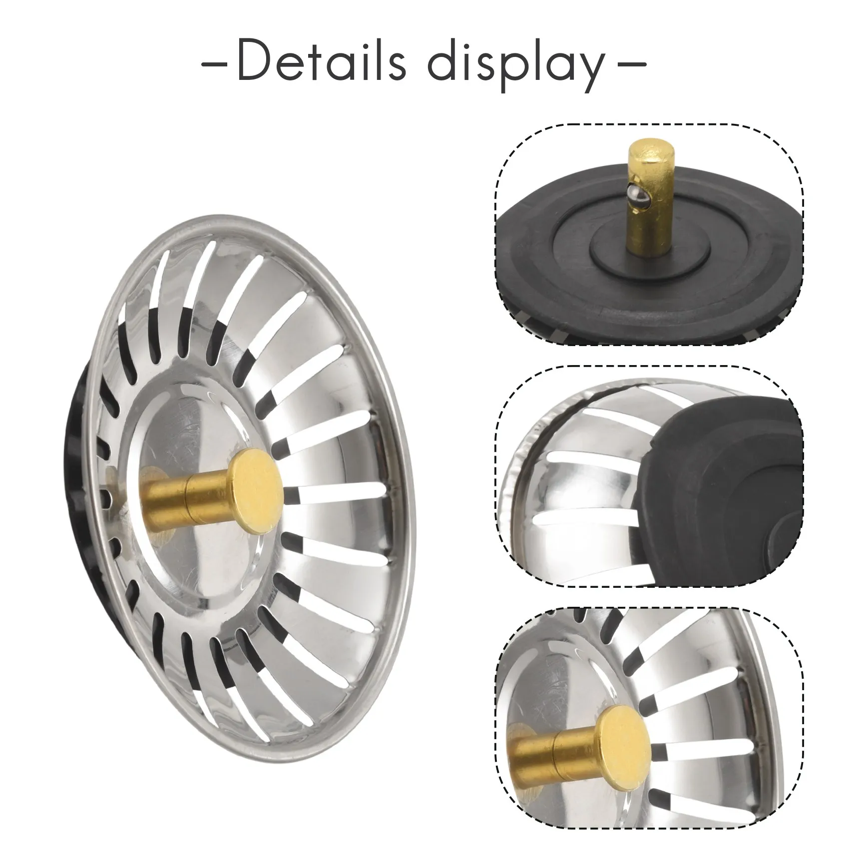 AT77 Kitchen Sink Strainer Drainer Draining Waste Plug