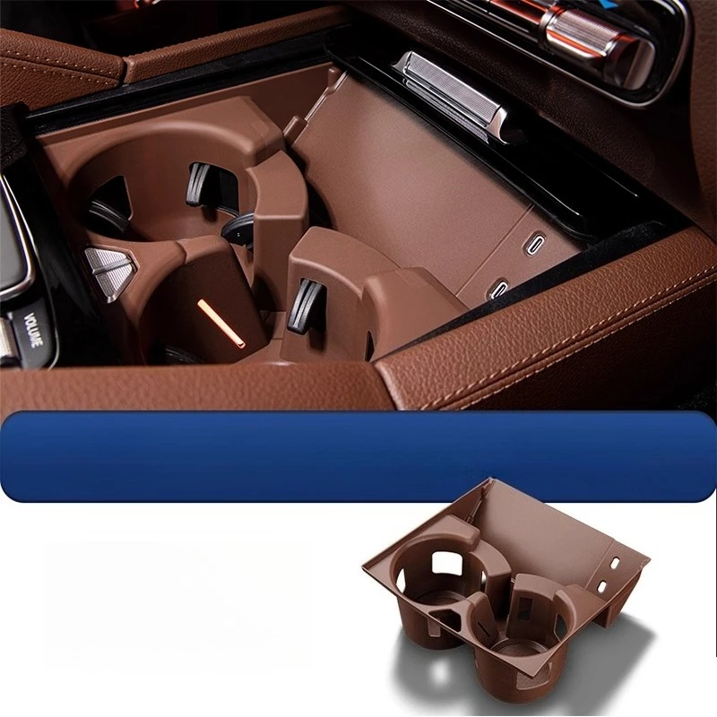 Center Console Full Coverage Cup Holder Silicone Sleeve for Mercedes-Benz GLE 350/450 & GLS 400