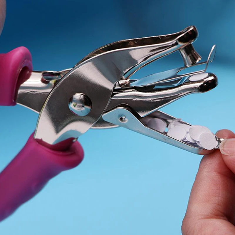 

【A-Beautiful】Kawaii Single Handheld Circle Shaped Hole Puncher Capacity 3-6mm Scrapbooking Paper Diy Craft Shape Perforator