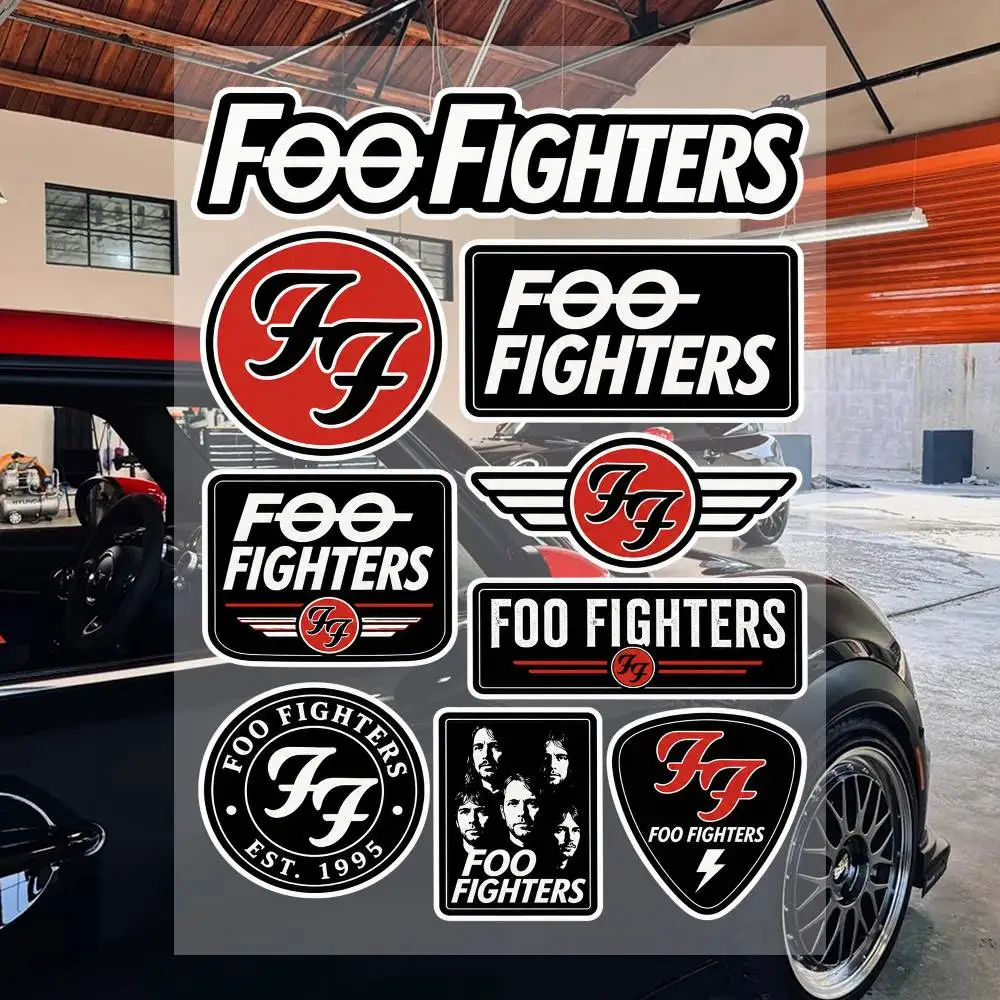 FO-O- Fighters Stickers Vinyl Waterproof Decal Sheet DIY Decor For Car Laptop Skateboard Helmet Collectible Stickers