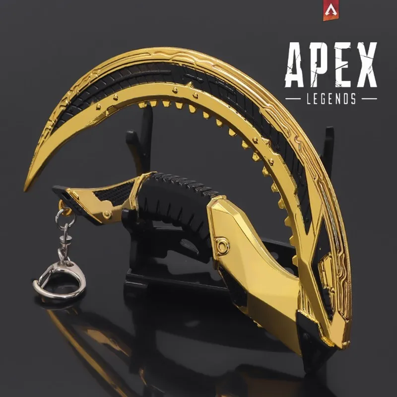 

Apex Legends Heirloom Seer Fist Sickle 15cm Game Keychain Weapon Metal Model Knife Octane Valkyrie Katana Samurai Sword Kids Toy