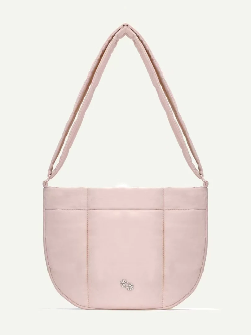 

New Cloud ape Lightweight Cotton Nylon down Bag Large Capaci Crossbody Bag Menger Bag Tote Bag Casual Simple Sle