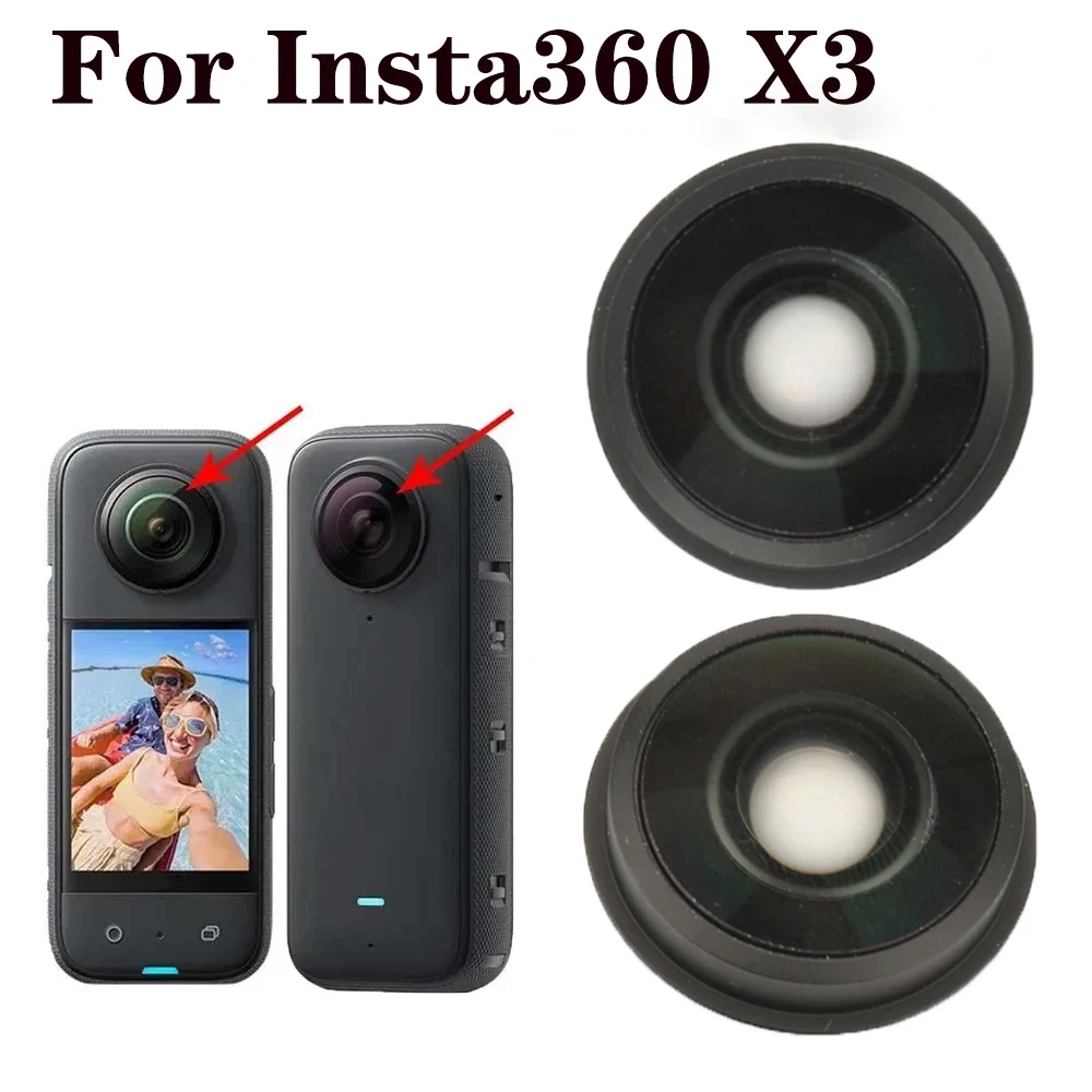 

For Insta360 X3 Replacement Lens Glass For Insta 360 X3 Action Camera Glass Lens And Metal Aluminum O Circle Ring Repair Parts