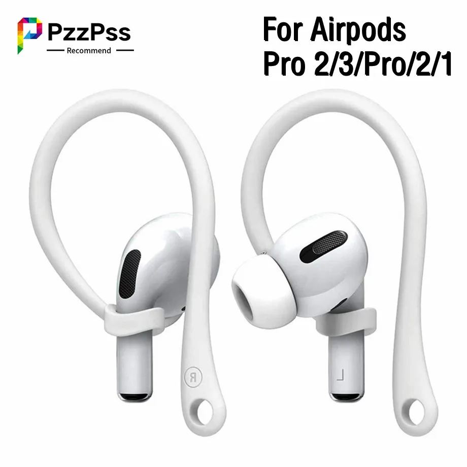 

Силиконовые ушные крючки для Apple Air Pods Pro2, аксессуары, противоударный держатель для наушников Bluetooth для Airpods 1, 2, 3 Pro, спортивные ушные крючки