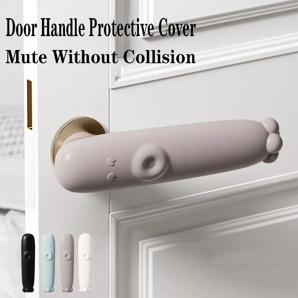 Portable Silicone Door Handle Cover Anti Collision Octopus Shape Doorknob Sleeve Silent Anti-Static Door Knob Cover Home