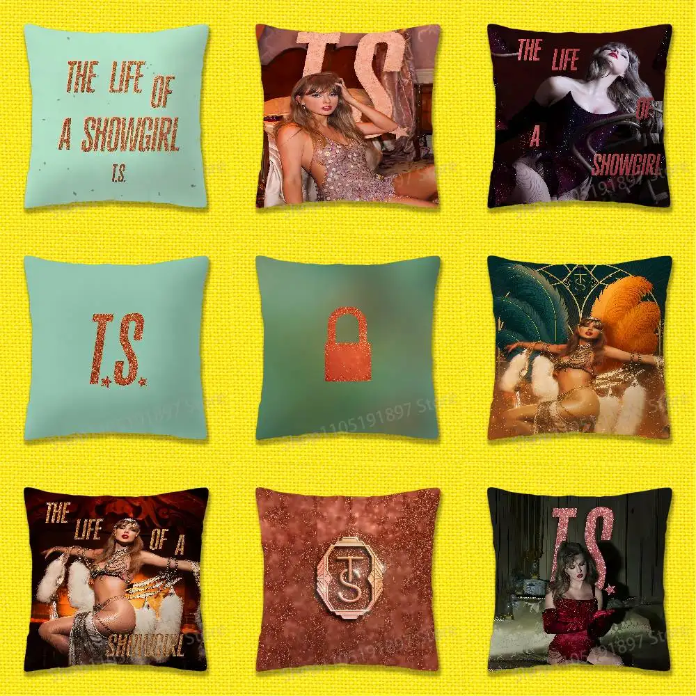 

Singer Showgirl S-SwiftS Throw Pillow Case For 50x50cm 30x30cm 55x55cm 45x45cm 40x40cm Square Bed Pillowcase Cover