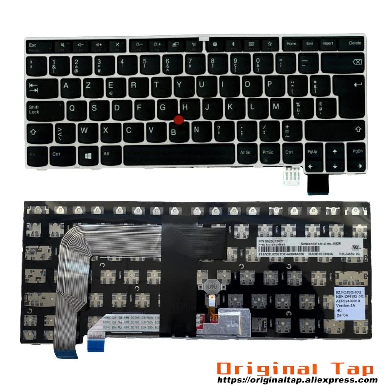 BE Belgian Keyboard for Lenovo Thinkpad 13 Gen 2 2nd T470s 01ER793 01EN811 01ER834 01EN770