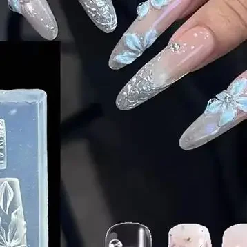 Stampo per unghie con fiori 3D Strumenti per unghie in silicone fai-da-te Hawaii Ibisco Fiore Petalo Design per unghie Stampi in silicone Modello per intaglio di nail art