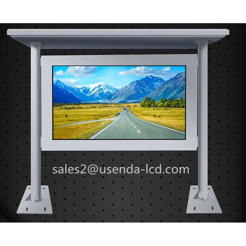 75 65 POLLICI 4K Ultra alta definizione 3000 nit TV impermeabile ad alta luminosità Display pubblicitario per schermo LCD esterno