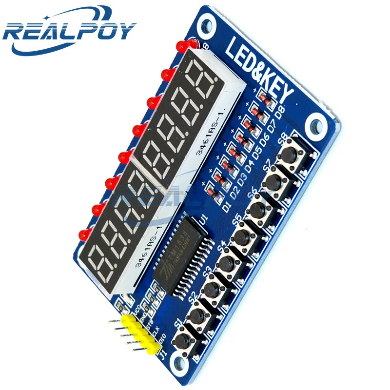 TM1638 Module Key Display For AVR Arduino New 8-Bit Digital LED Tube 8-Bit