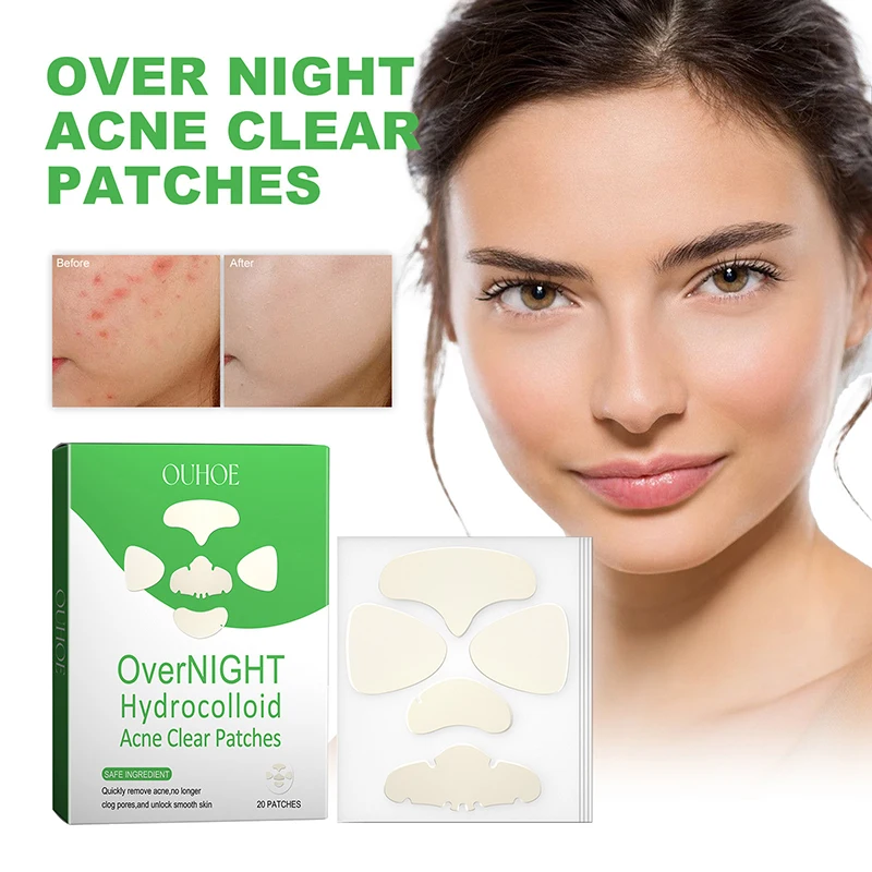 Invisible Acne Patches Nose Chin Forehead Cheek Pimples Removal Spots Marks Concealer Repairing Waterproof Hydrocolloid Stickers