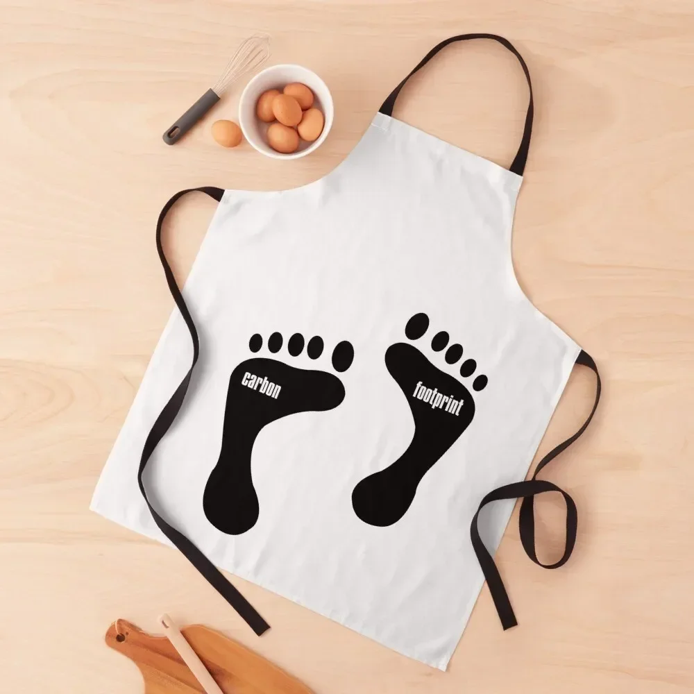 

Carbon Footprint Graphic Design Apron useful gadgets for home Women Kitchen'S Cute Kitchen Accessories Kitchen Things Apron