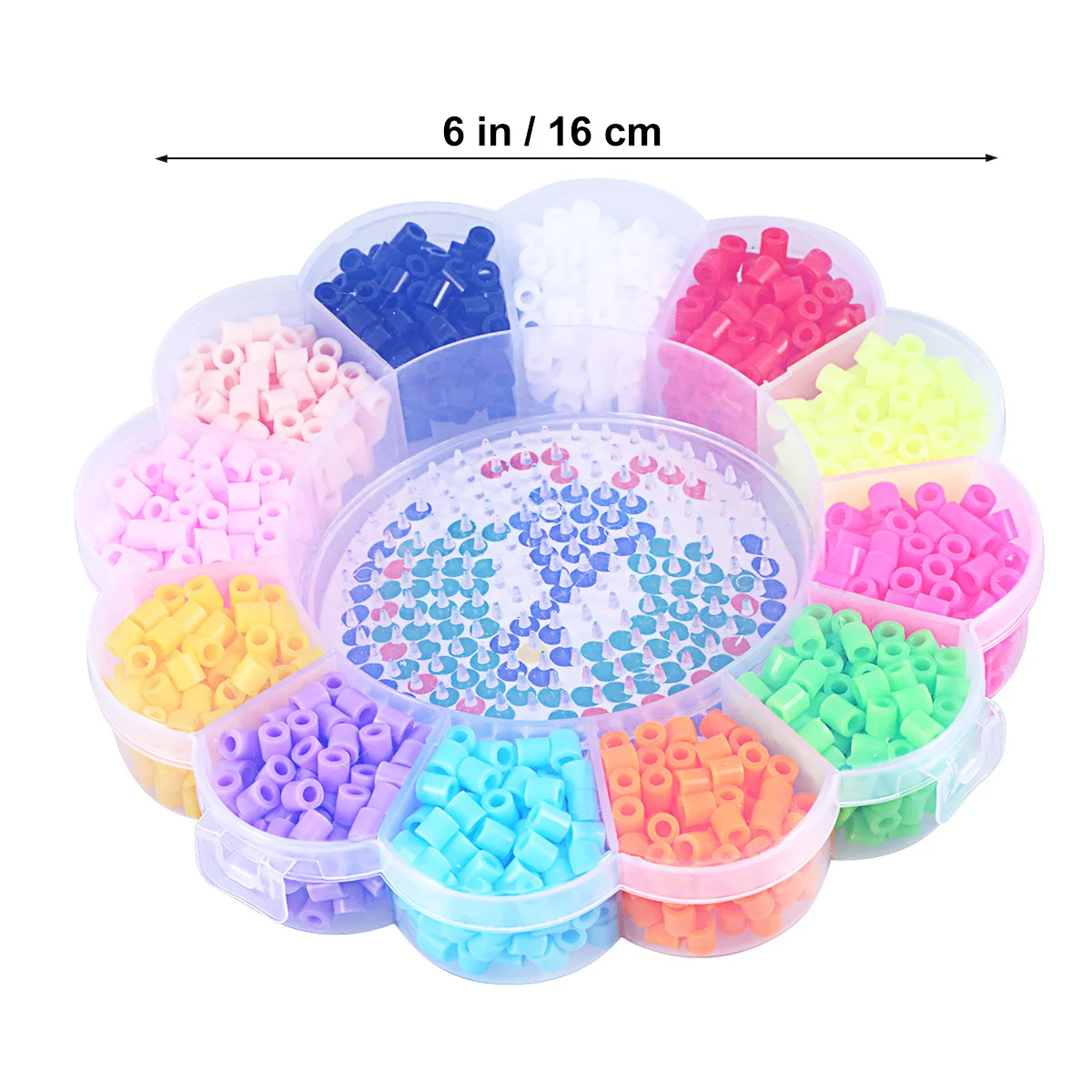 1200 stks Kralen Kit 12 Kleuren 5 Mm Diy Zekering Kralen Voor Kinderen Craft Set Art Gift Strijkpapier Pegboard Inbegrepen