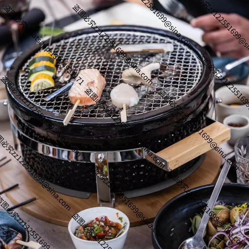 Suitable for Exquisite Ceramic Barbecue Grill Home Version Portable High-end Value Charcoal Oven Enclosure