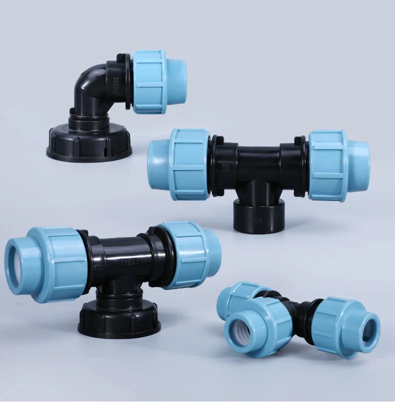 

1" 3/4" 1/2" Ibc Ton Bucket Joint Plastic Bucket Fittings Garden Water Pipe Inner Wire Outer Wire Joint Elbow Tee Fittings