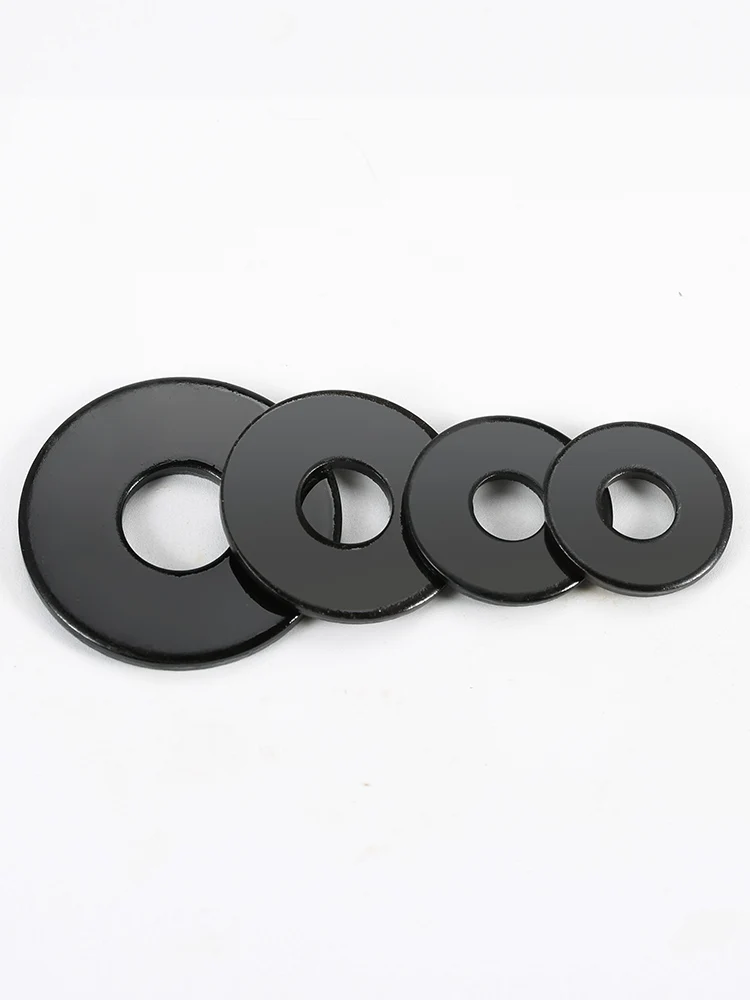 Grade 8.8 Steel Black Flat Washer Large Size Oversize Big Wider Plain Gasket M2M2.5M3M4M5M6M8M10M12M14M16M18M20M22M24M27M30