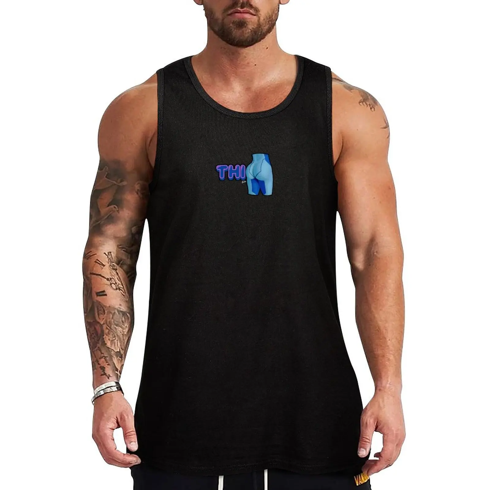 THICC - Samus Aran Tank Top sleeveless Men's t-shirts mens designer clothes summer Men's tops