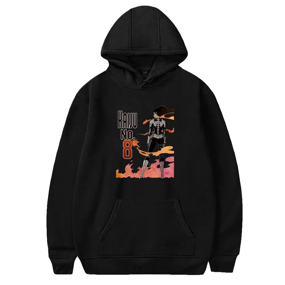 

Kaiju n. ° 8 hoodies das mulheres dos homens de manga comprida pulôver com capuz camisolas unisex casual streetwear anime roupas