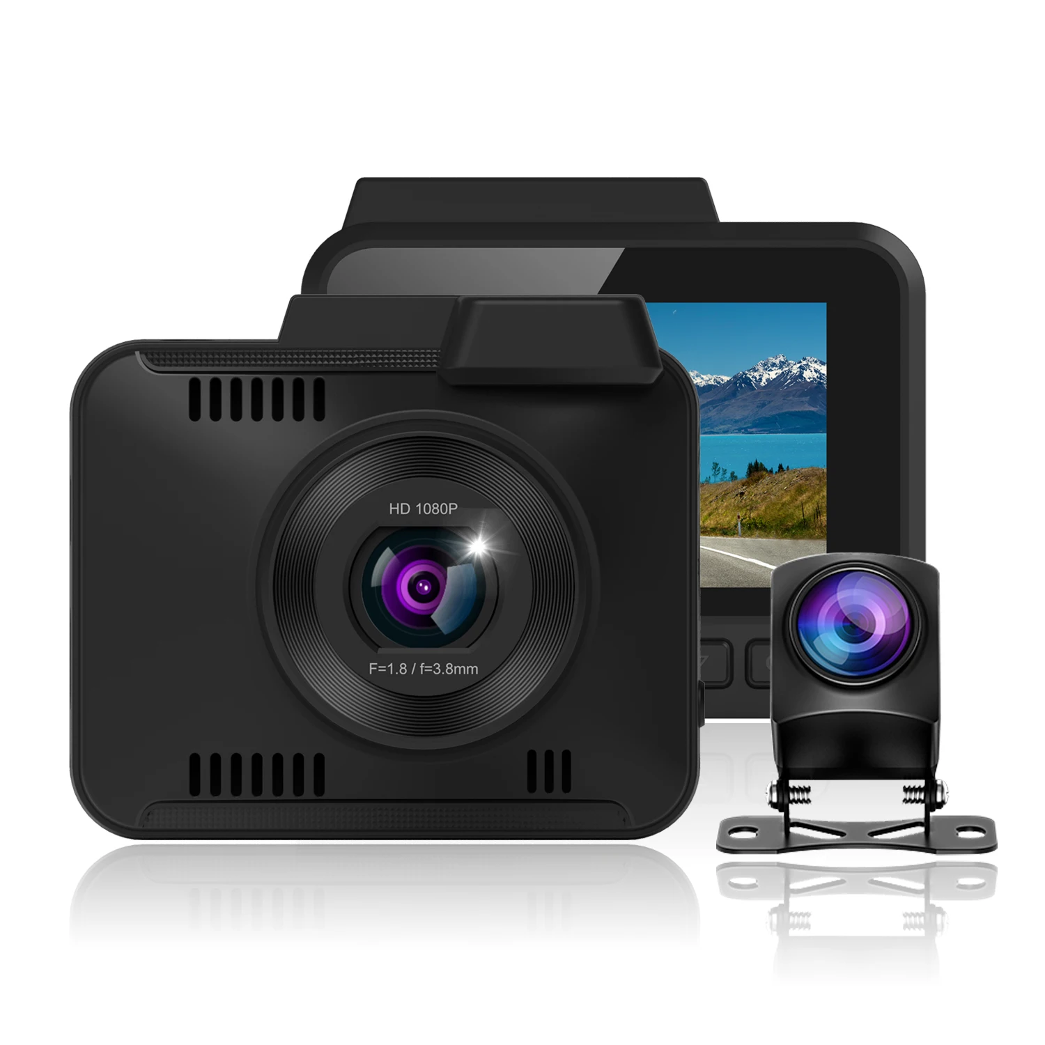 2026 2.45 Inch IPS Screen Dash Cam Front And Rear Wifi GPS Full HD Car Black Box ADAS Car Camera DVR