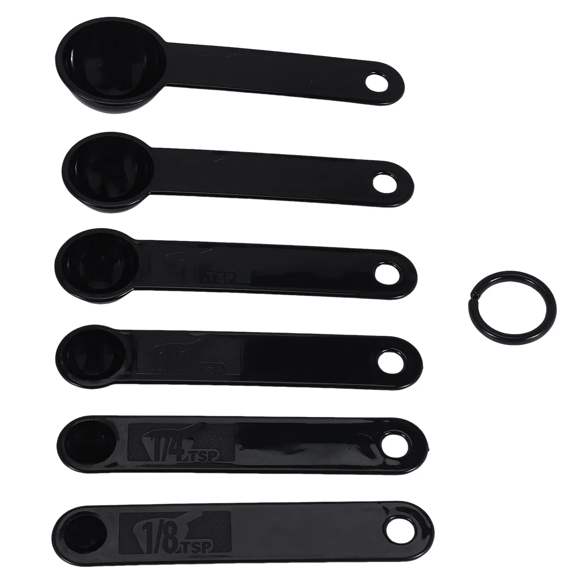 مجموعة واحدة جديدة مكونة من 6 قطع 1/8 -1 مجارف بلاستيكية TBS