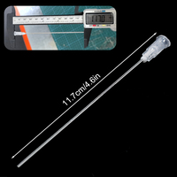10/20pcs 100MM Stainless Steel Blunt Dispensing Needles Glue Syringe Flat Needle Tips For Soldering Paste Ink Oil Welding Flux