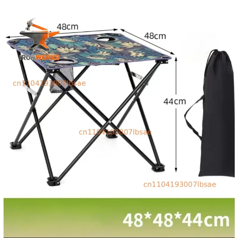 Outdoor folding cloth table Portable art student sketching Leisure camping Folding picnic table and chairs