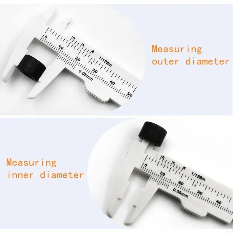 Y51B Measuring Stainless Vernier-Caliper Double Ruler Scale Micrometer 0-80mm Tool
