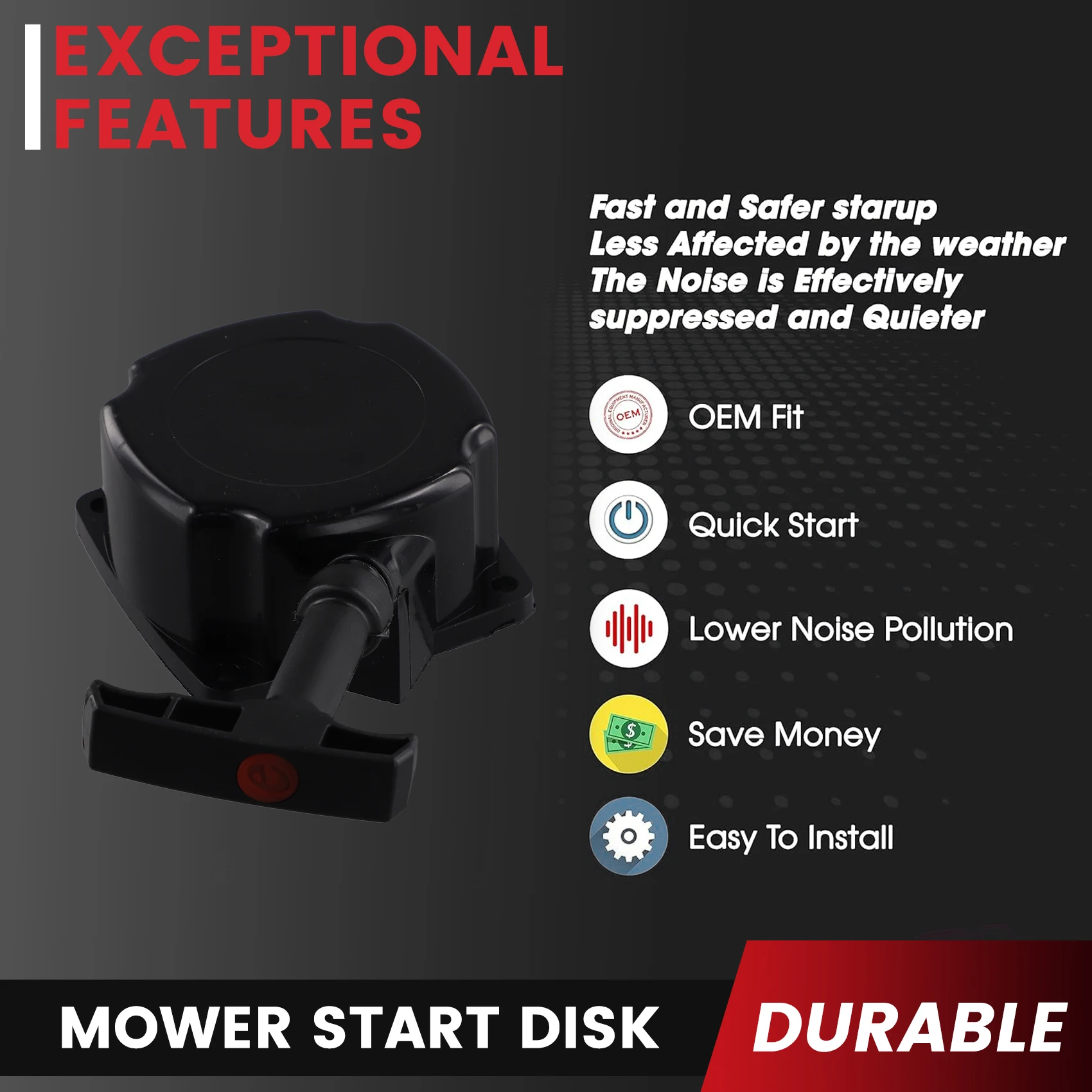 ABHU CG430 CG520 Easy Starter พร้อมรอกสําหรับ TL43 TL52 1E40F-5 1E44F-5 หญ้าเครื่องตัด Trimmer Weed Eater ต่ํา Pawl Starter