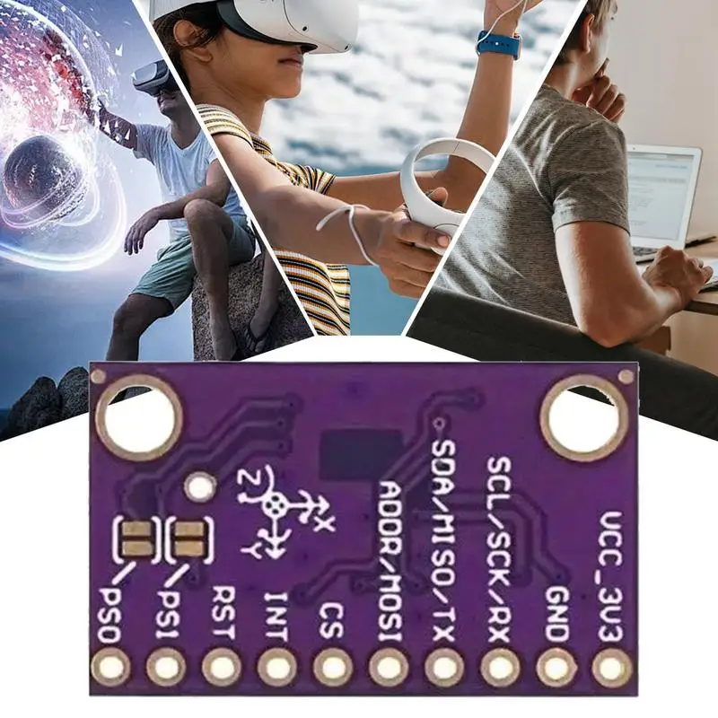 Digital Sensor Module Ahrs Module Tracking Detector With Two Jumpers Wear-Resistant 9-Axis Accelerometer Replacement Parts For