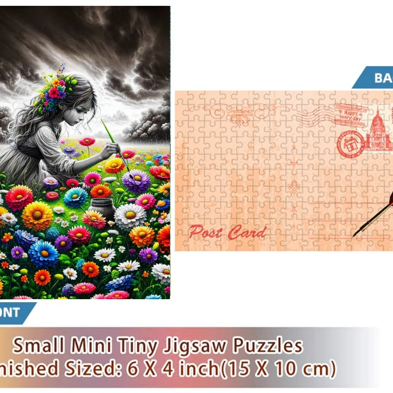 150PCS Mini Test Tube Blossom Clusters Difficult Jigsaw Puzzle Decompression Toys Game Family