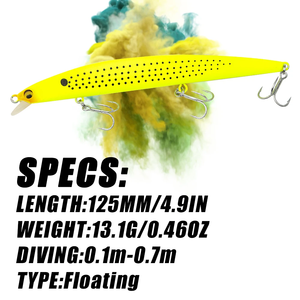 B&U 125mm 145mm Floating Saltwater Fishing Lure Jerkbait Tungsten Moving Systerm Long Cast Wobbler Minnow Bass Pike Tackle